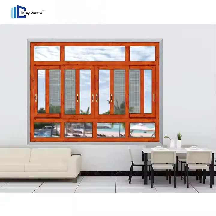 An toàn và tiết kiệm năng lượng của cửa sổ thủy tinh gia cố hai lớp nhôm 0