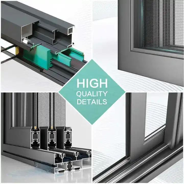 An toàn và tiết kiệm năng lượng của cửa sổ thủy tinh gia cố hai lớp nhôm 5