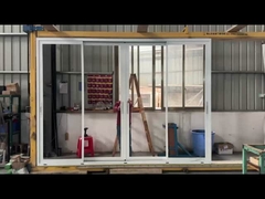 Đồng nhôm kính trượt ban công cửa trượt màu đen kiểu Pháp cửa trượt kính nhôm