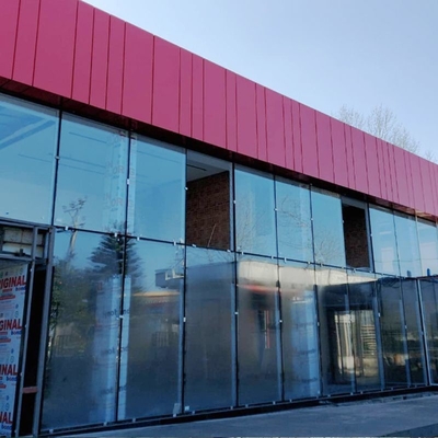 6063-T5 Aluminium Frame Hidden Glass Curtain Wall cho xây dựng