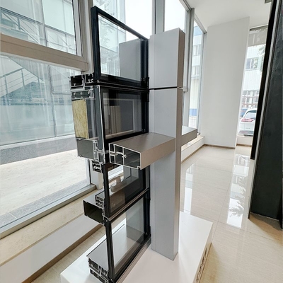 Ventilation Double Layer Curtain Wall Customized Low E Glass Unit Curtain Wall (Tường rèm lớp hai)