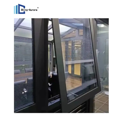 Home Modern Top Hang Windows Double Glazed Aluminum Awning Windows Các cửa sổ có mái vòm