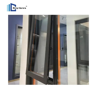 Kiểm tra nước trên cùng treo Awning cửa sổ hai kính Awning Storm cửa sổ