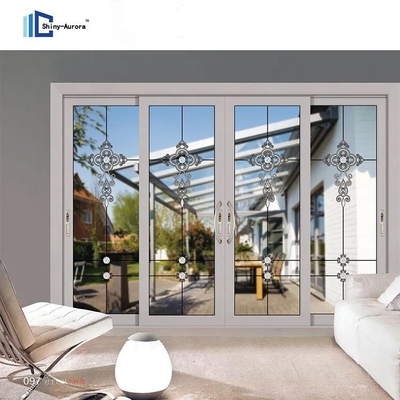 Ba đường ray đứt cây cầu nhôm cửa trượt 40 cách âm cho gia đình Villa