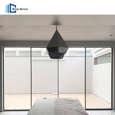 Căn phòng cửa trượt nhôm chống âm thanh chống thấm nước cửa trượt kính hai gấp