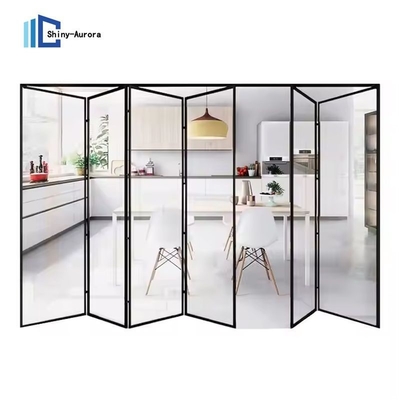 Heavy Duty nhôm Bifold cửa kính chống nước nhôm trượt cửa gấp