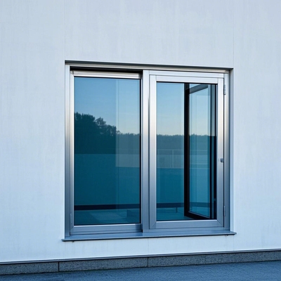 Modern Sliding Open White Aluminum Window Soundproof With Multi Point Lock (Máy trượt hiện đại mở cửa sổ nhôm trắng)