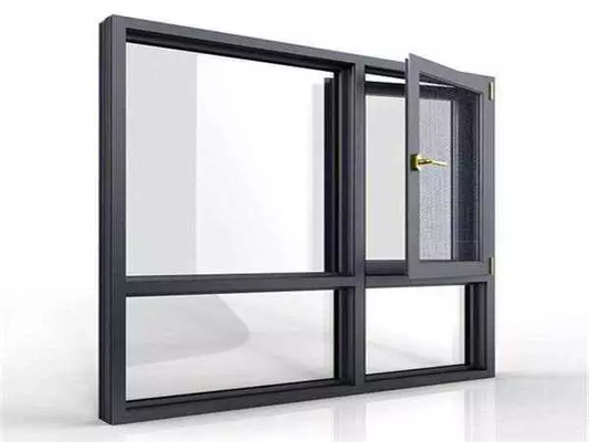 Tòa nhà văn phòng Aluminium Casement Window Customized Aluminum Hinged Window Soundproof