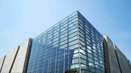 Bức tường rèm kim loại hiện đại hình chữ nhật chống thời tiết Bức tường rèm phủ bột