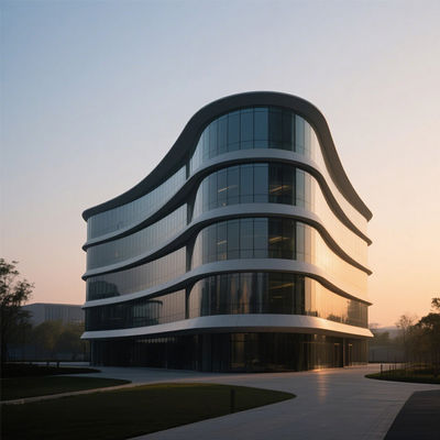 Vách kính mặt dựng nhôm hệ 100mm, kết cấu panel, kính hai lớp