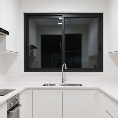 Cửa sổ nhôm trượt với kính 5mm+20A+5mm cho phòng tắm